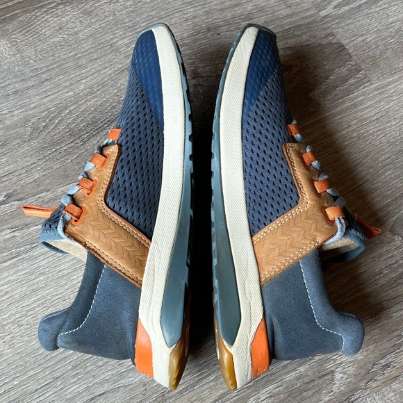 OluKai Wailuku Athletic Mesh Sneakers Blue Brown Womens 7.5 - Picture 3 of 9